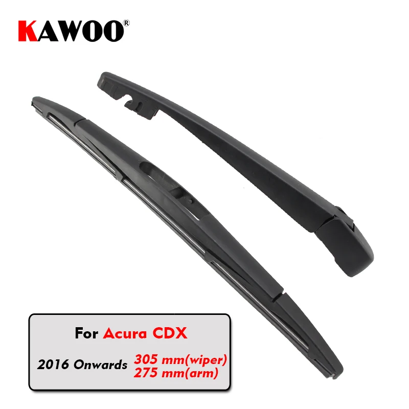 KAWOO Car Rear Wiper Blade Back Window Wipers Arm For Acura CDX Hatchback (2016-) 305mm Auto Windscreen Blade Accessories