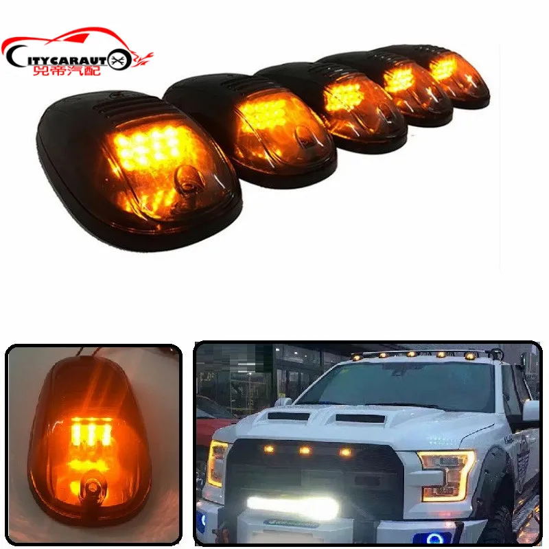 CAR STYLING EXTERIOR LED DAY DOME LIGHT CAB MARKET ROOF AMBER LIGHTS FIT FOR F-150 F-250 F-350 RANGER T6 T7 XTL FX4 F150 PICKUP