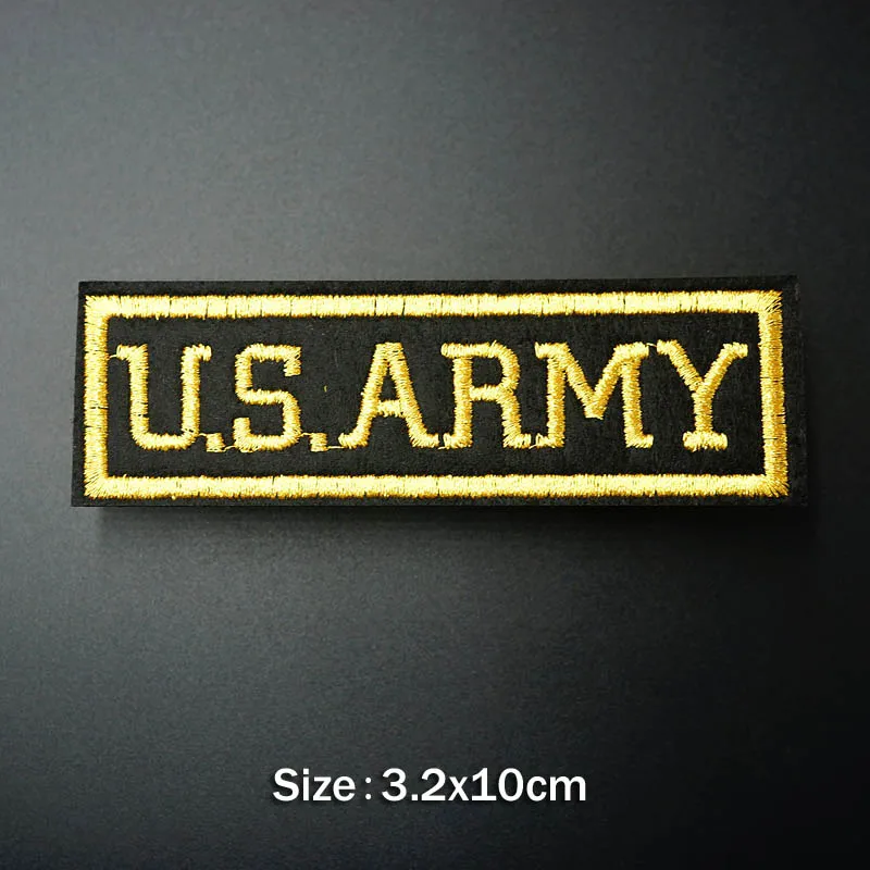 Army U.S.ARMY Wing Iron On Patches Sewing Embroidered Applique for Jacket Clothes Stickers Badge DIY Apparel Accessories