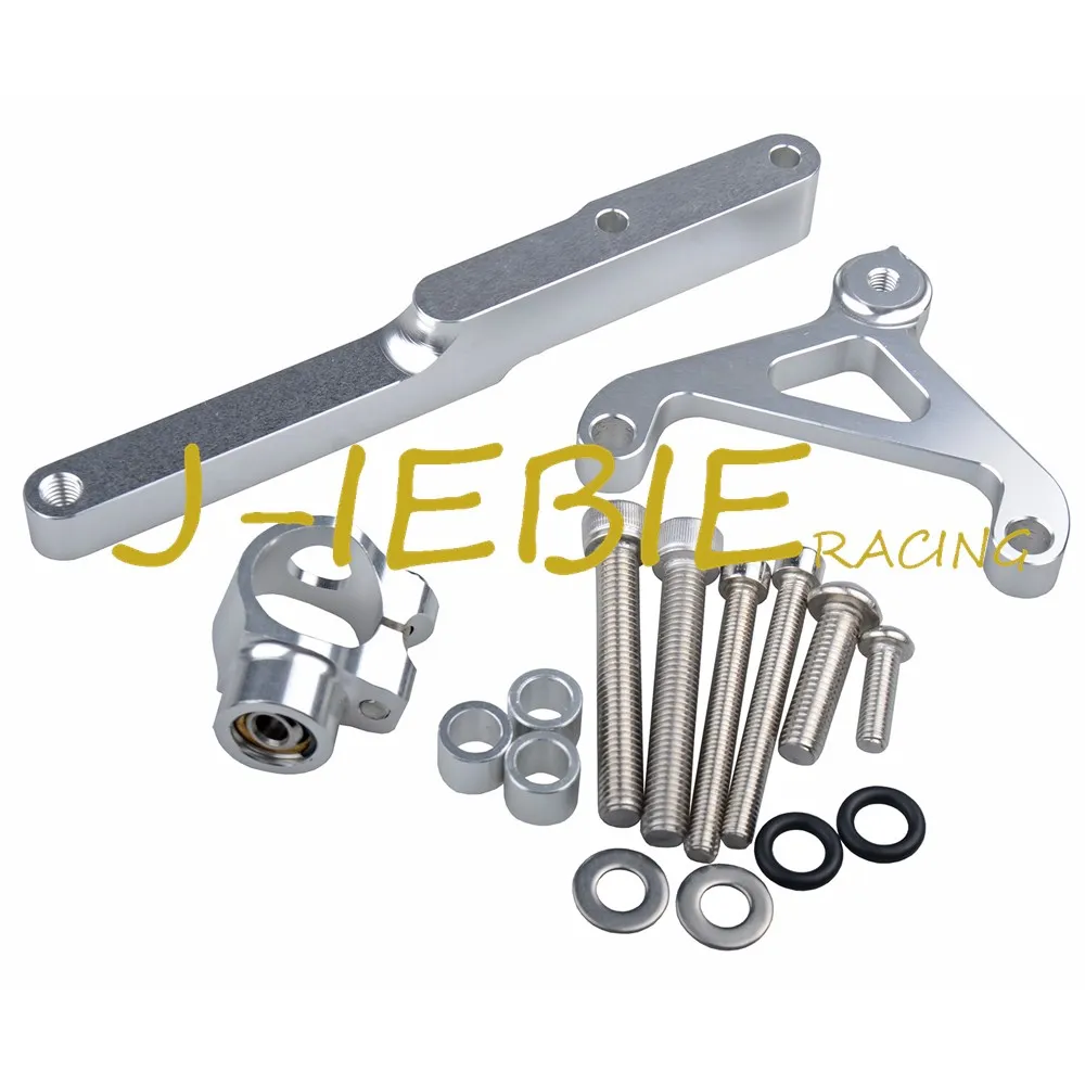 CNC Steering Damper Stabilizer Bracket Mounting For Honda CB1000R CB1000 R 2008-2016 2009 2010 2011 2012 2013 2014 2015 Silver