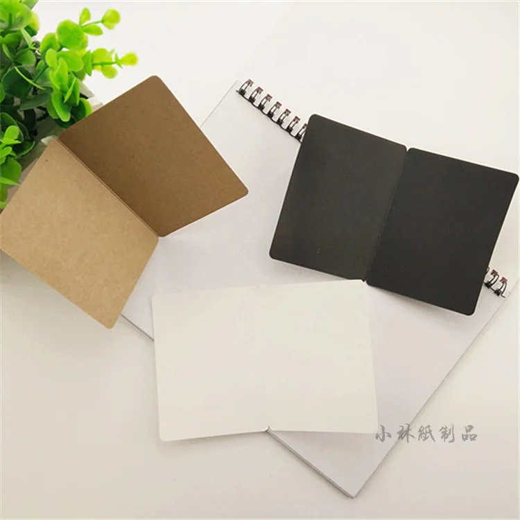 50pcs Kraft Fold Blank Card DIY Word Card Graffiti Invitation Commemorative  Message Card Printable