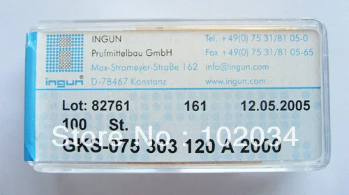 

100PCS/LOT INGUN GKS075-303-120 GKS075-303 120 A 2000 Spring Test Probe Pogo Pin made in Taiwan