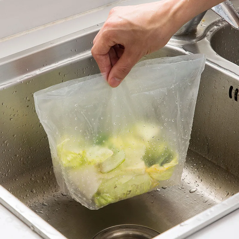 30Pcs DIY kitchen tools self-supporting waste drainage bag sink outlet residue filter