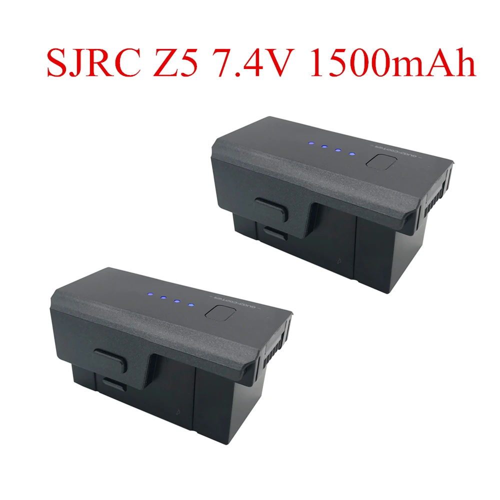 

2PCS 7.4V 1500mah lithium battery for SJRC Z5 folding four-axis aircraft aerial remote control aircraft black battery