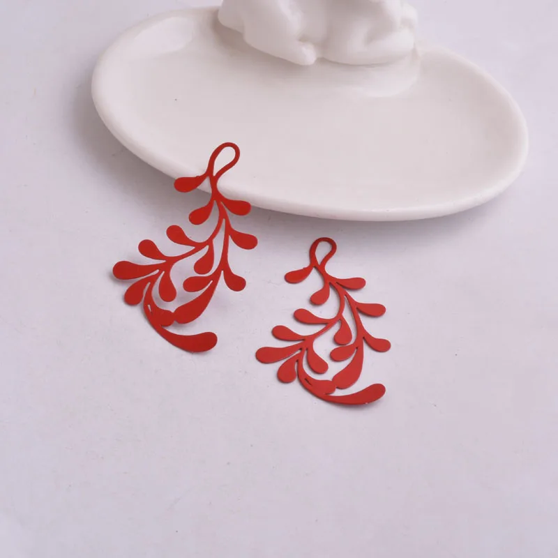 30 Stück AB2840 32*58mm Große Ast-Anhänger Ohrring-Zubehör DIY Schmuckzubehör – Detail 8