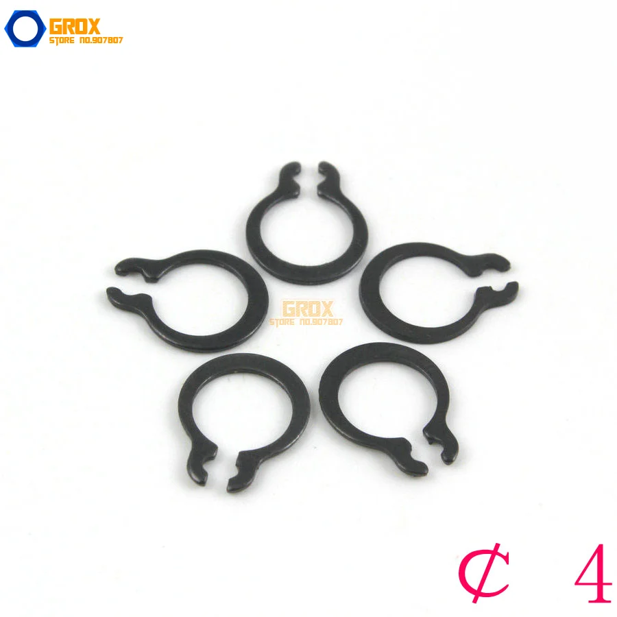 

1000 Pieces Size: 4 Steel External Circlip Snap Retaining Ring