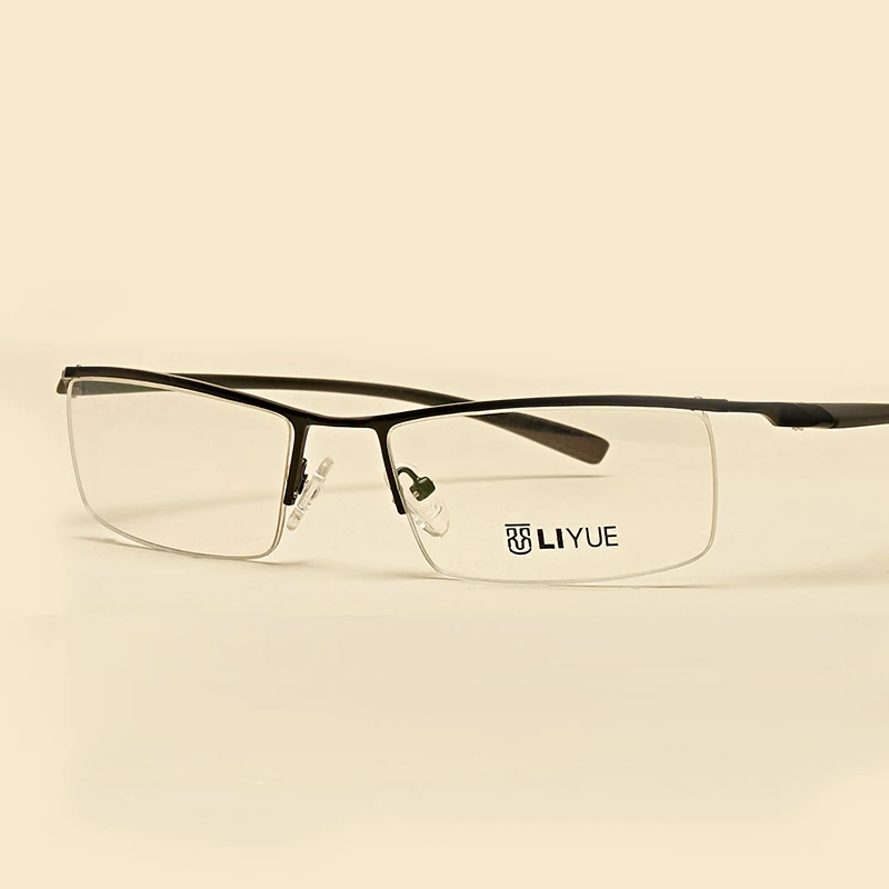 Alloy eyeglasses men Prescription myopia eyewear male Spectacle Frames optical Transparent glasses Frame clear lens eye glasses