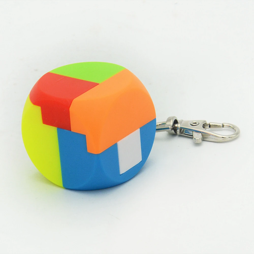 Babelemi Colorful Geometric Shape 3D Puzzle Luban Lock Kongming Locks with Key Ring