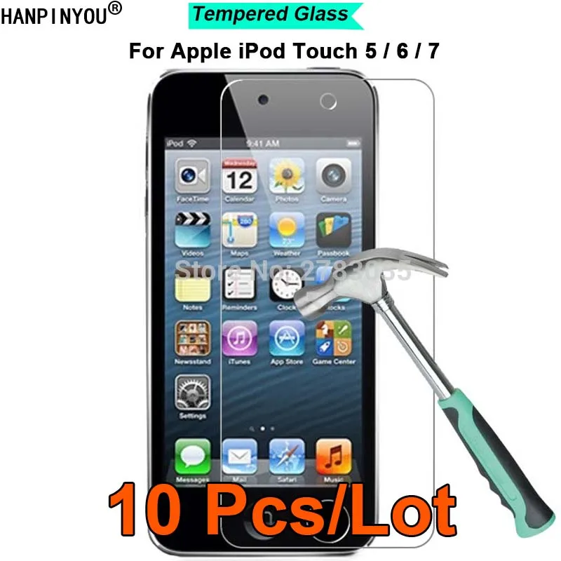 10 Pcs/Lot For Apple iPod Touch 5/ 6/ 7 9H Hardness 2.5D Ultra-thin Toughened Tempered Glass Film Screen Protector Protect Guard