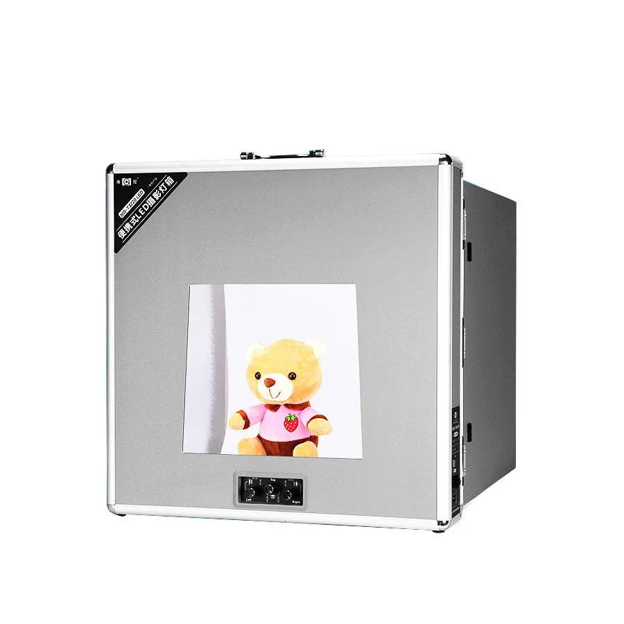 T3220 Light Box Portable Photo Studio Shooting Tent Soft Box LED Lighting Diffusion with Backdrops for Camera Phone Photography