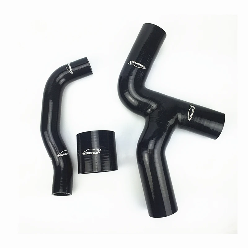 HOSINGTECH-for Impreza WRX / STi GDB silicone intercooler pipe hose kit black