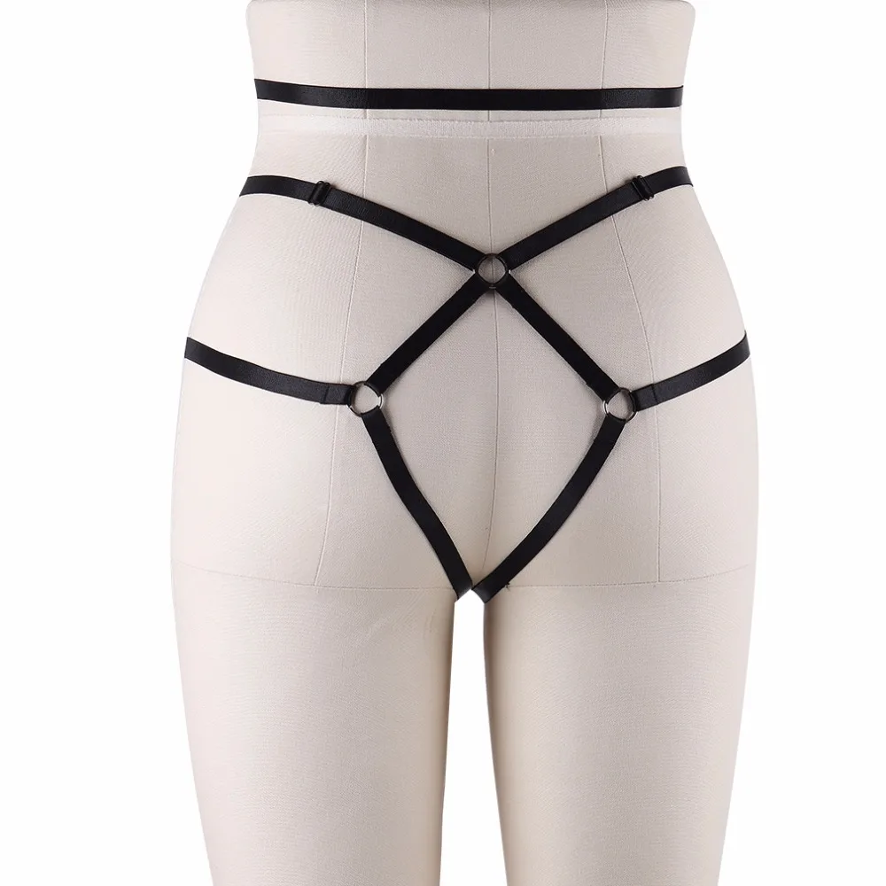 Harajuku Harness Höschen Frauen Sexy Höschen Polyester Oberschenkel Harness Böden Unterwäsche Bein Bondage Harness Dessous Strumpfbänder P0113