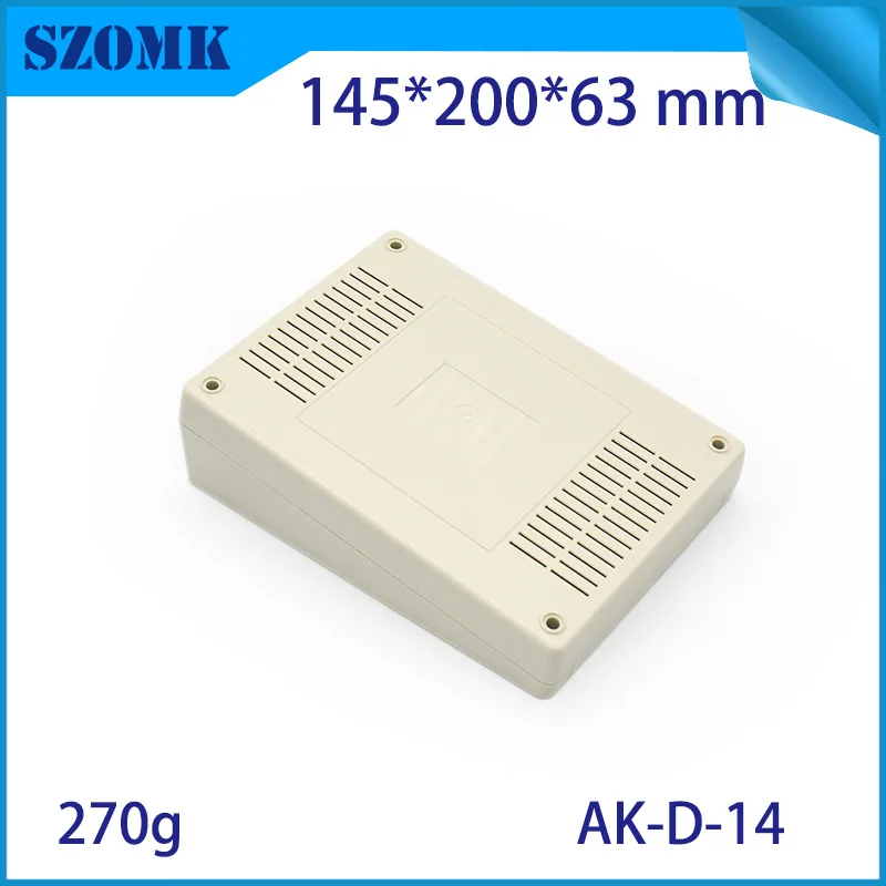 1Piece 145*200*63mm abs electronic device enclosure plastic box for electronic components szomk quality plastic enclosure box