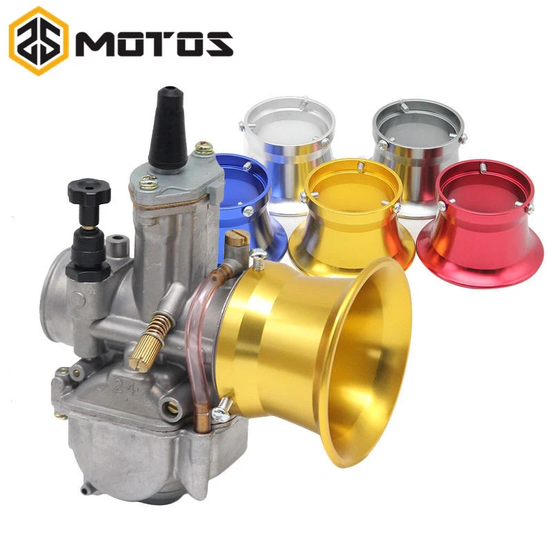 ZS MOTOS 50mm moto modificato carburatore filtro aria tazza vento tazza corno misura Keihin OKO KOSO PWK24/26/28/30 PE CVK26/30