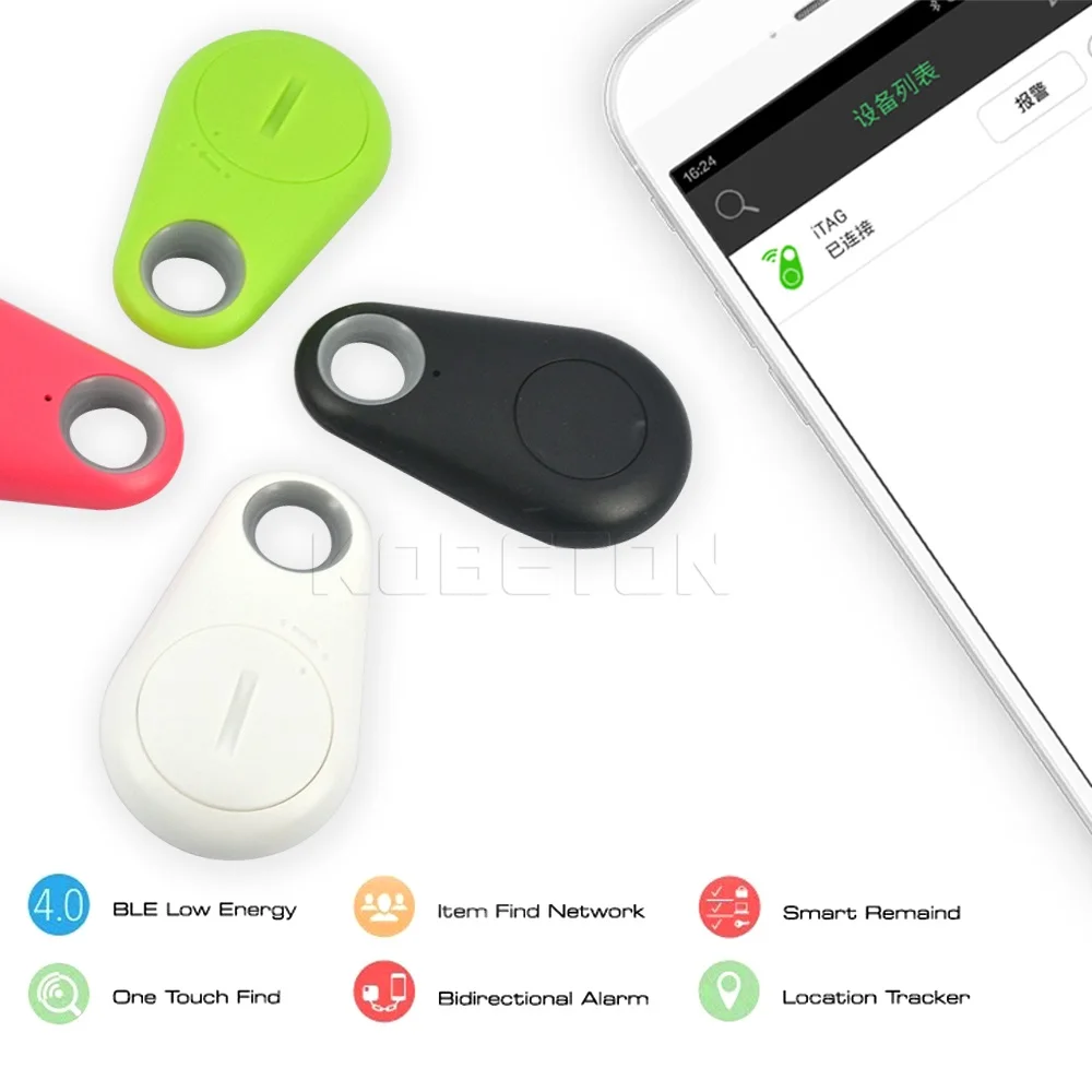 Kebidu-rastreador Bluetooth con etiqueta inteligente para niños, cartera con alarma antirrobo, buscador de llaves, localizador GPS, alarma