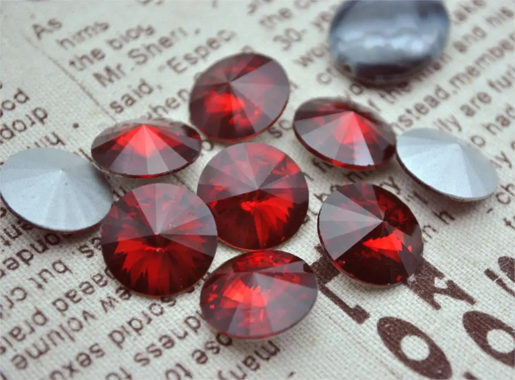 All Colors 6,8,10,12,14,16,18,20mm RIVOLI CRYSTAL POINTED BACK Rhinestones Round Glass Crystal fancy Stone