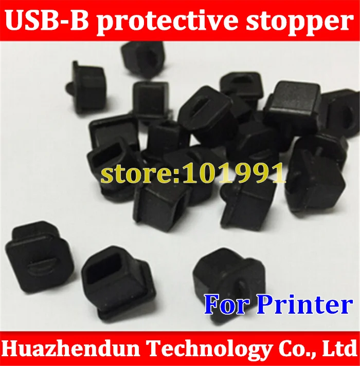 10pcs USB-B printer port dust stopper computer class digital jack soft silicone Printer Stopper