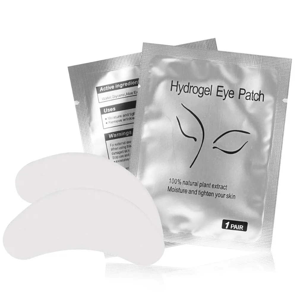 50Pairs Eyelash Extension Eye Pads Pillows Disposable Patches for Eyelashes Under Eyes Tips Lint Free Lash Sticker Wraps Makeup