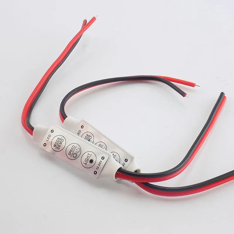 LED RGB Controler DC 12V Mini 3 Key Control Single Color Led Strip Light SMD 2835 3528 5050 5630 3014  for RGB LED Strips