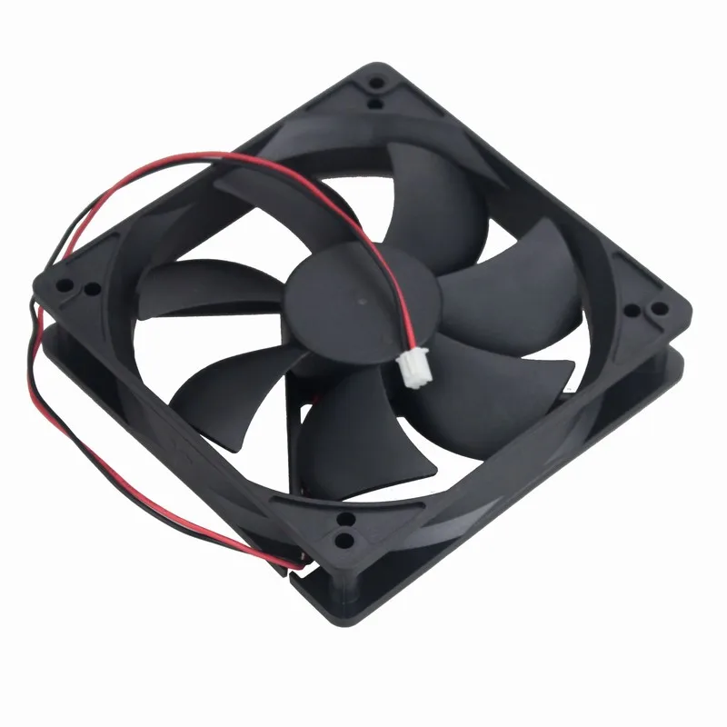 50 Pcs Gdstime 12cm 0.5A DC 5V 2Pin Dual Ball 120mm*120mm*25mm Computer Cooling Fan 120mm x 25mm 12025B High Airflow Cooler