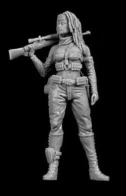 Unpainted Kit 1/35  Modern Stalker woman    figure Historical  Figure Resin  Kit