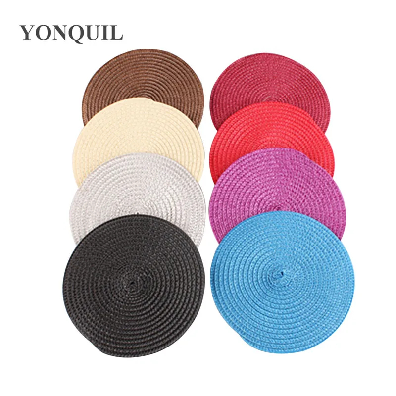 New Arrivals 15 CM Round Bases Hats Ladies Straw Fascinators Base Make Women DIY Hair Accessories Millinery Hats 24Pcs/Lot SYB34