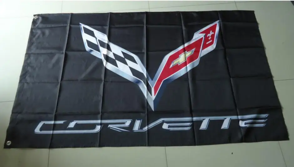 

corvette flag, corvette banner,90X150CM size,100% polyster