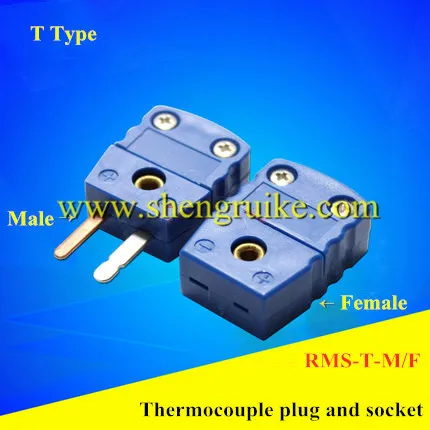 

Т-образный разъем термопары, плоский штырь, штекер и гнездо