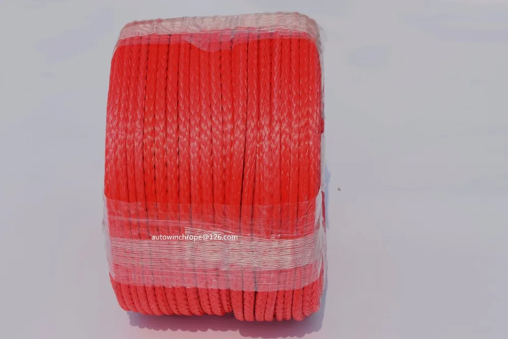 Free Shipping Red 5mm*100m Synthetic Rope,3/16