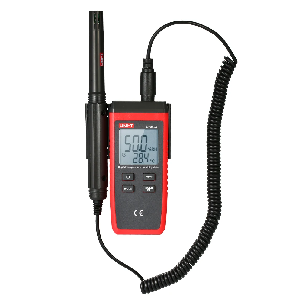 UNI-T UT333S Digital Temperature Humidity Meter; split industrial grade air temperature / humidity detector