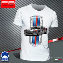 2019 fajne koszulki Uomo Lancia 037 Martini wyścigi Abarth rajd legenda S4 Tee