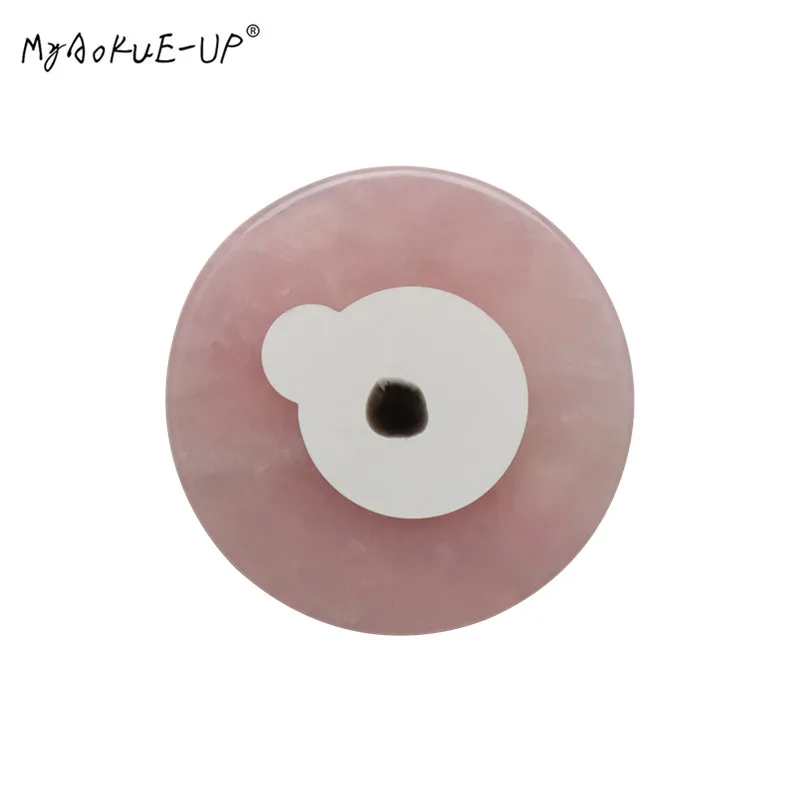 Pink Crystal Jade Stone Holder Grafting Tool Lash Glue Adhesive Pallet Eyelashes Makeup Eyelash Extension