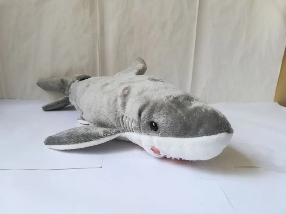 

about 40cm soft shark plush toy gray shark soft doll kid's toy,birthday gift s2067