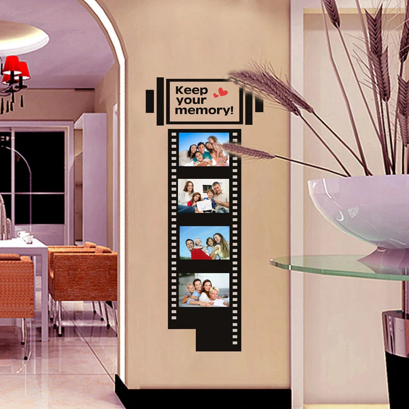 Large size Keep Your Memory Retro Creative Art Vinyl Film Photo Frame Wall Stickers image 4
