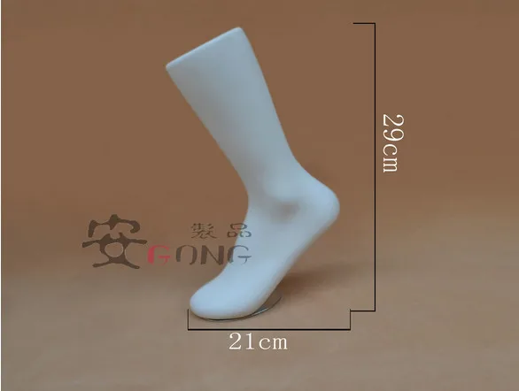 High Quality 2PCS Female Foot Sock Sox Display Mold Short Stocking Plastic Mannequin White