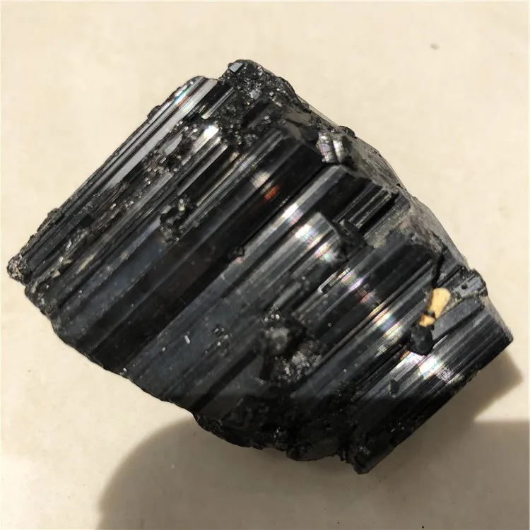top quality large black tourmaline big size natural stones and minerals rough black tourmaline specimen around 100g image 2