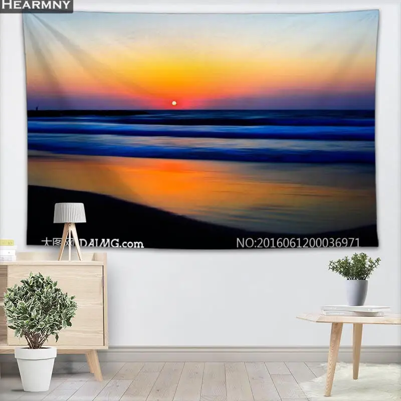 Custom Setting Sun Beach Wall Tapestry Home Decorations Wall Hanging Forest Tapestries For Bedroom 130x150CM,140x250CM