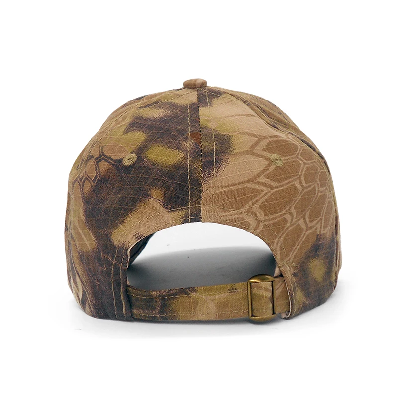 Men Camouflage Hunting Baseball Caps Python Pattern Fishing Cap Adjustable Snapback Hats For Women