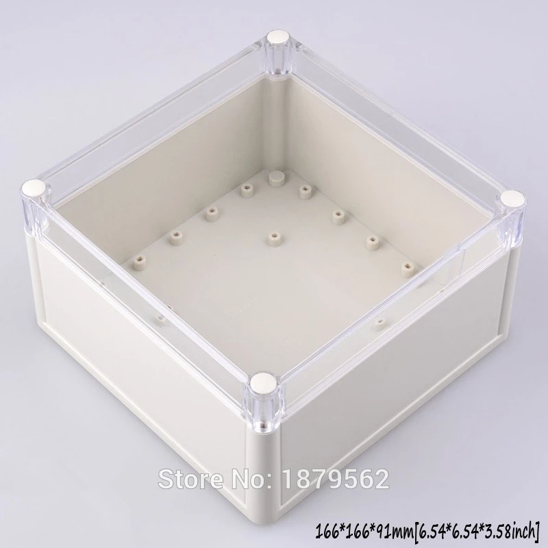 

[2 styles] 166*166*91mm waterproof plastic box for electronic housing DIY junction case electrical project box switch case