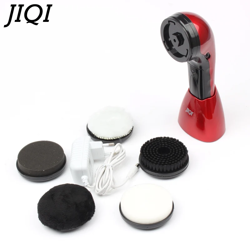 JIQI household electric mini shoes polisher hand-held portable Leather Polishing Equipment automatic clean machine