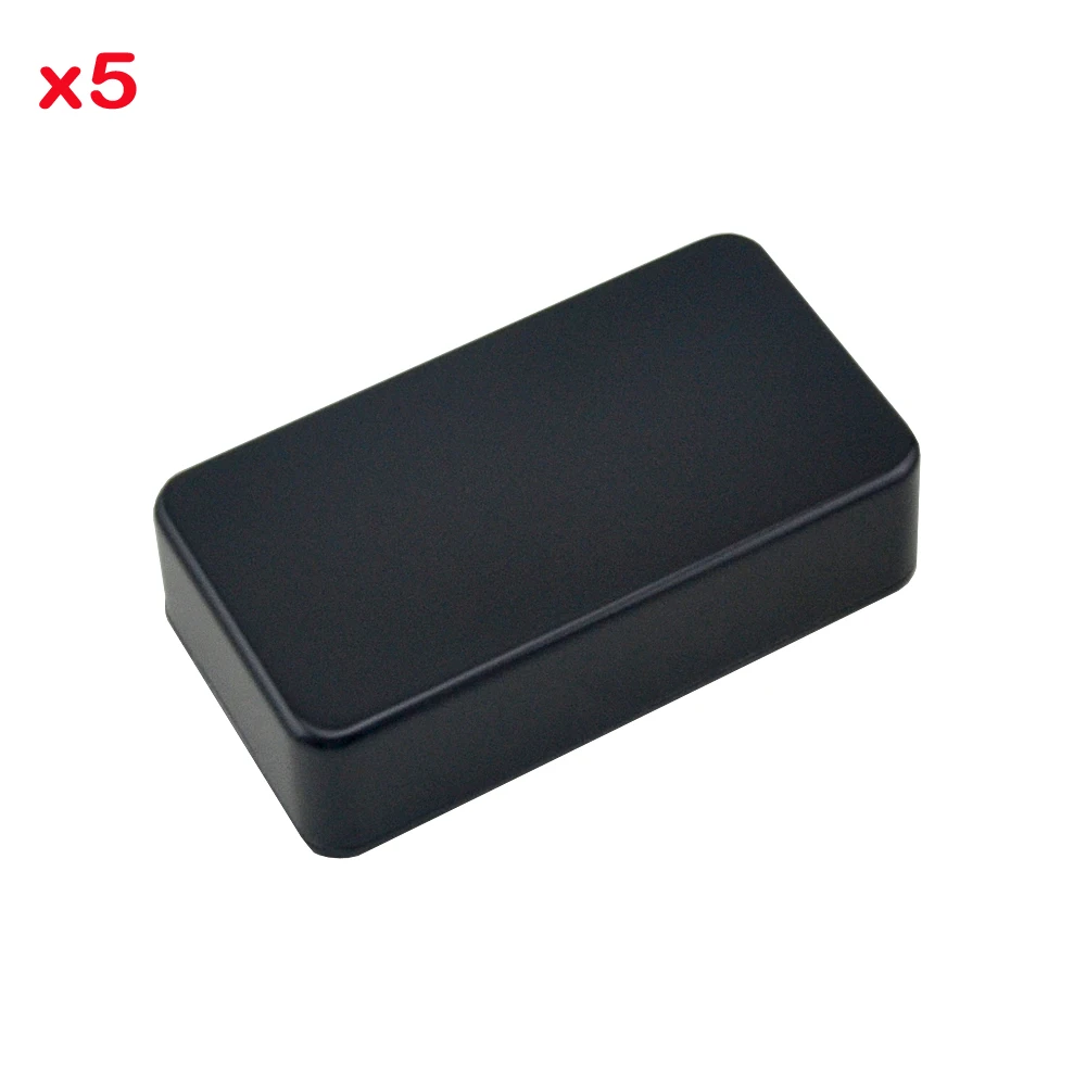 5 PCS 1590B Aluminium Metal Box Case Enclosure Black For DIY Guitar Effect Pedal  free shipping