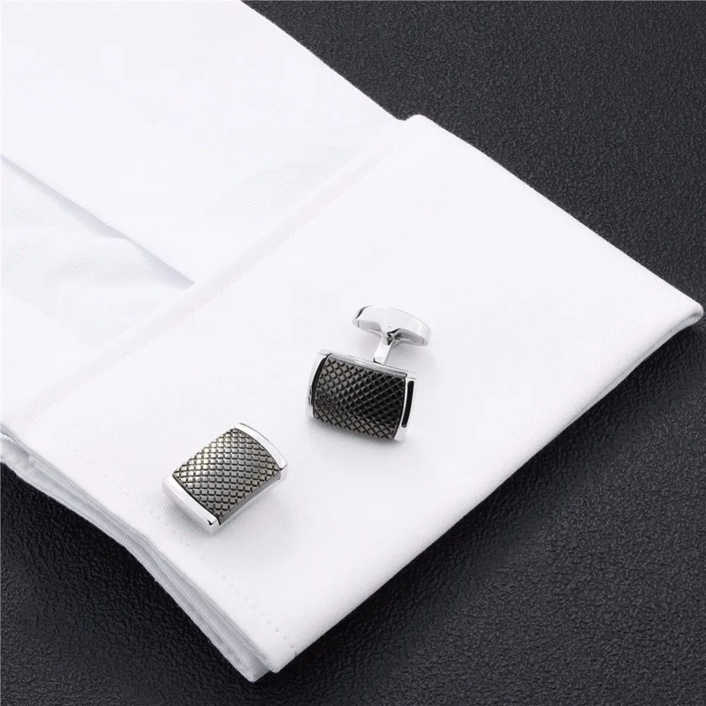 Formal Metal Cuff Button Men Fashion Cufflinks for Wedding Business Jewelry