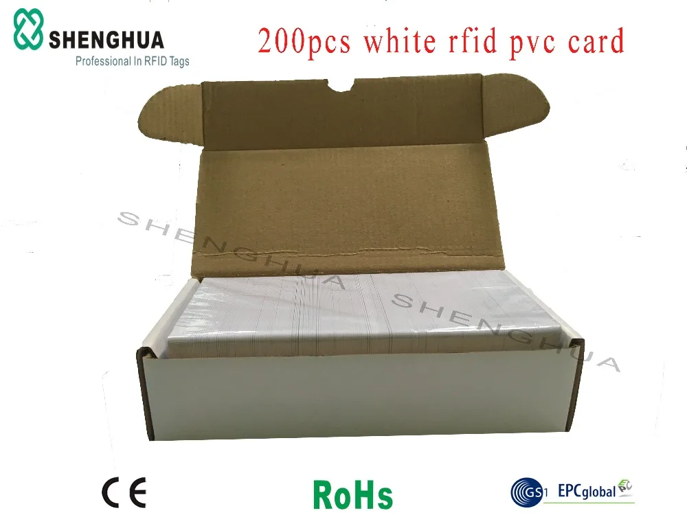 200 Stks/partij 13.56 Mhz Rfid Contactloze Kaart Met Hf Rfid Alien H3 Chip Inlay Tijdregistratie Rfid Card Security Nfc sticker Tag