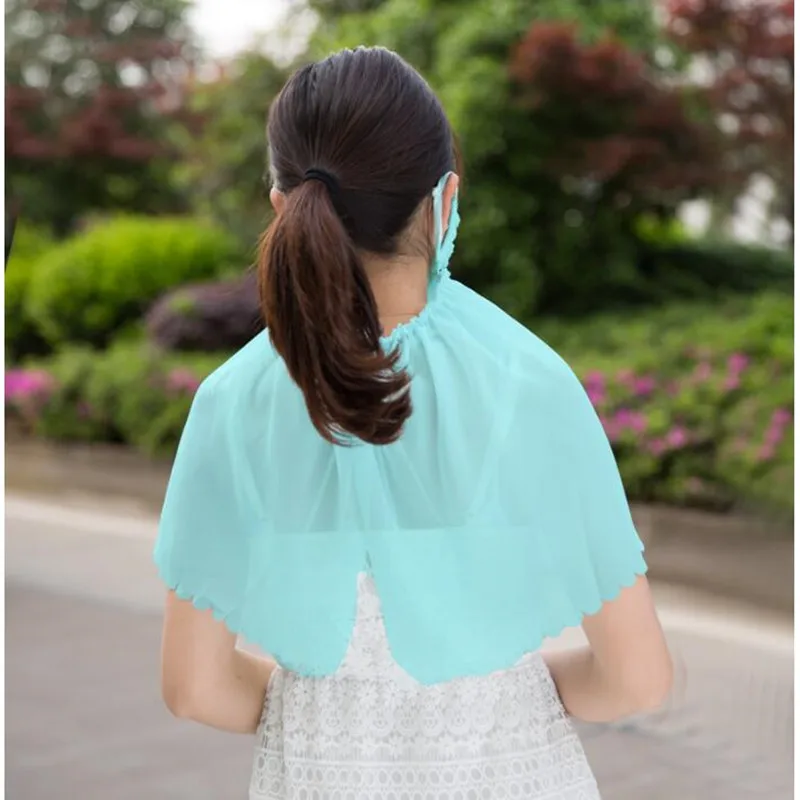 Sunscreen Mask Summer Female Anti-ultraviolet Breathable Lady Sun Protection Driving Outdoor Cycling Women Neck Face Mask H3146