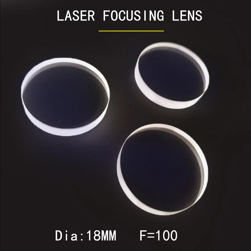 Weimeng marca raytools colimador lentes/lente de foco para fibra laser cabeça de corte diâmetro 18mm f = 100 h-k9l 1064nm ar plano-convexo