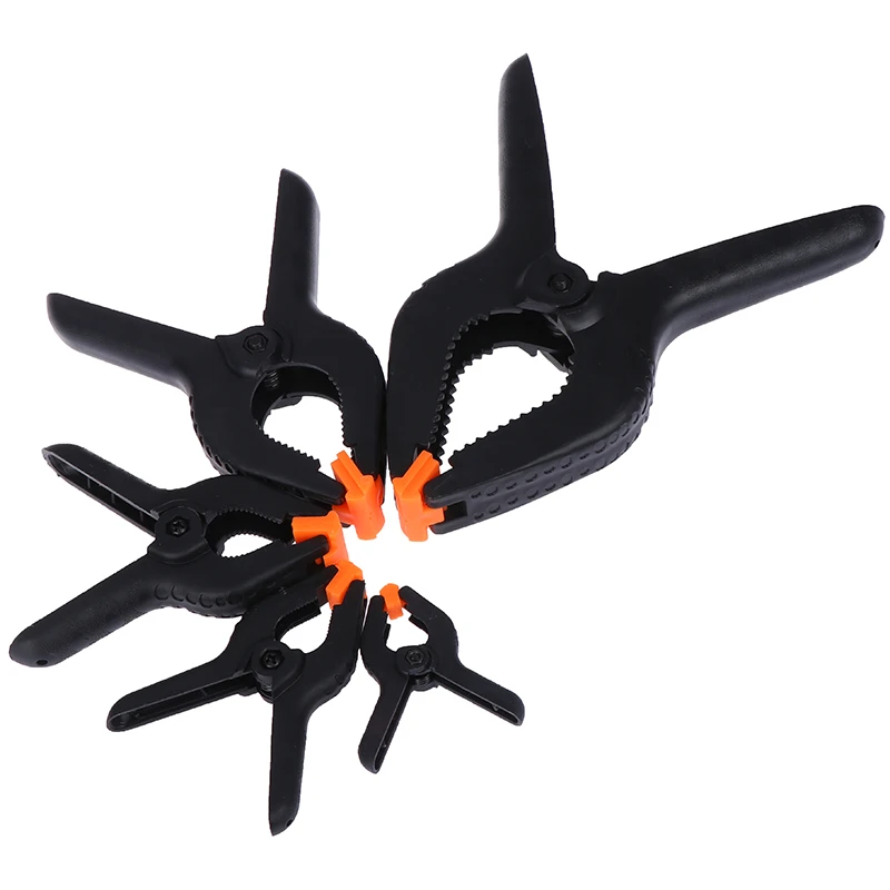 1PCS 2/3/4/6/9inch Spring Clamps DIY Woodworking Tools Plastic Nylon Clamps For Woodworking Spring Clip Photo Studio Background