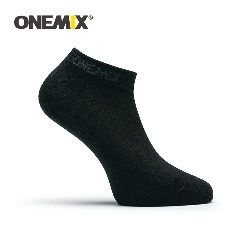 ONEMIX Summer Professional Men Sport Socks Breathable Black Running Socks Quick Drying Climbing Male Gym Fitness 1 Pair of Socks