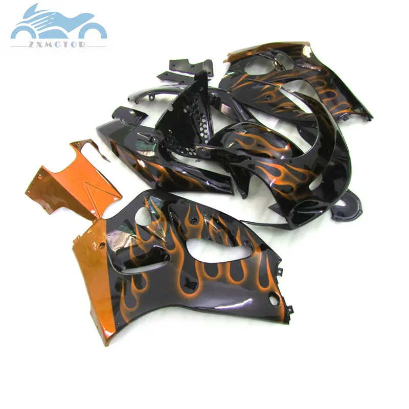 High quality fairings kit for SUZUKI GSXR750 GSXR600 1996 1998 2000 SRAD fairing kits gsxr 600 96 99 00 orange flames