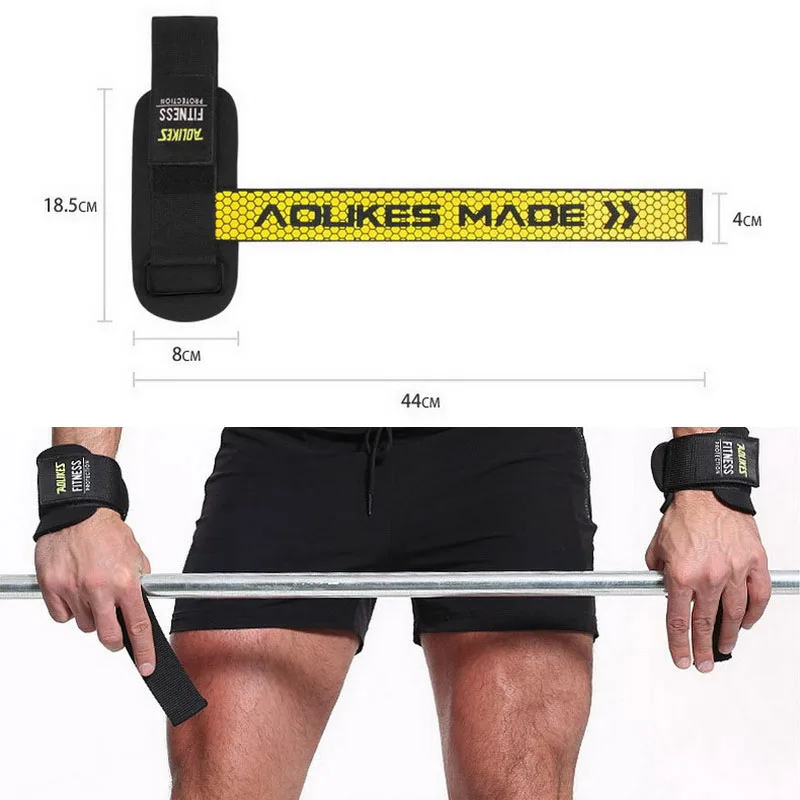 1 Pair Anti-slip Per Il Fitness Supporto per polso Guardia Avvolge Crossfit Sport Wristband Pesi A Mano Cinghie Palestra Per Manubri Bilanciere