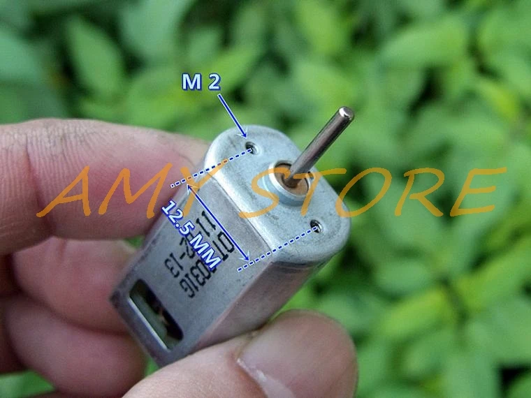 2Pcs 180 Sterke Magnetische Power Carbon Borstel Dc 3-9V 7.2V 23800Rpm Hoge Snelheid Motor modelvliegtuigen 20X15X34Mm Met Koeling Gat